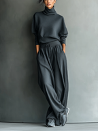 Strick Ensemble Weite Hose