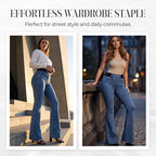 Damen Hochbundige Stretch Jeans