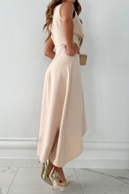 Mandy - Midi Wickelkleid mit V-Ausschnitt