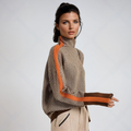 Lindemann Atelier | Malou – Rollkragenpullover mit Kontraststreifen