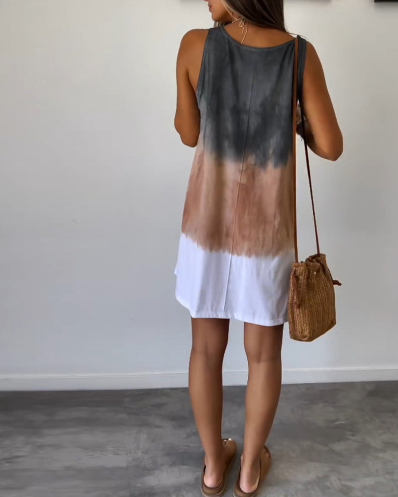 Josiee | Gradient Tie Dye Kleid