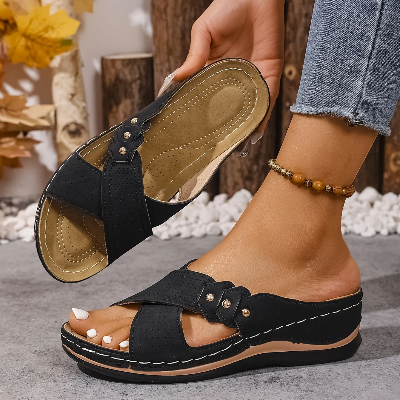 Pascalle | Orthopädische Keil-Sandalen
