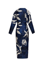 Eva | Sun Escape Einzigartiges Print Dolman Midi Kleid