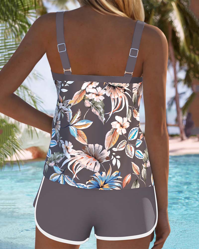 Imke | Bedruckter ärmelloser Tankini