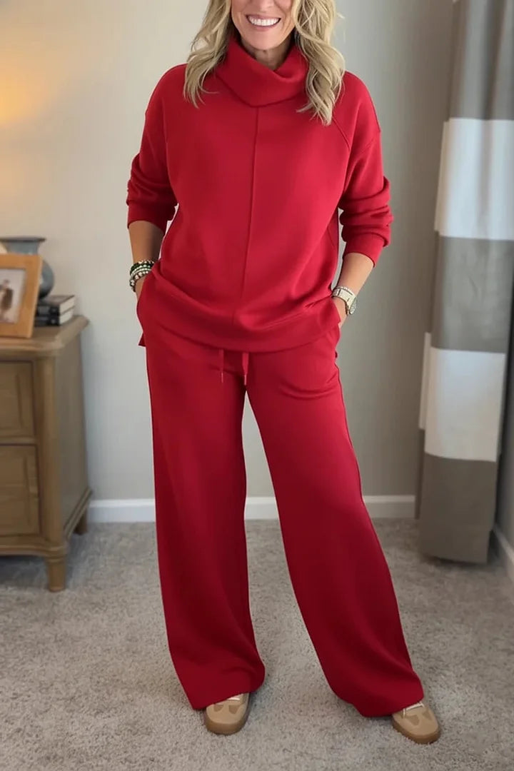 Quinn – Lässiges Turtleneck-Zweiteiler-Set