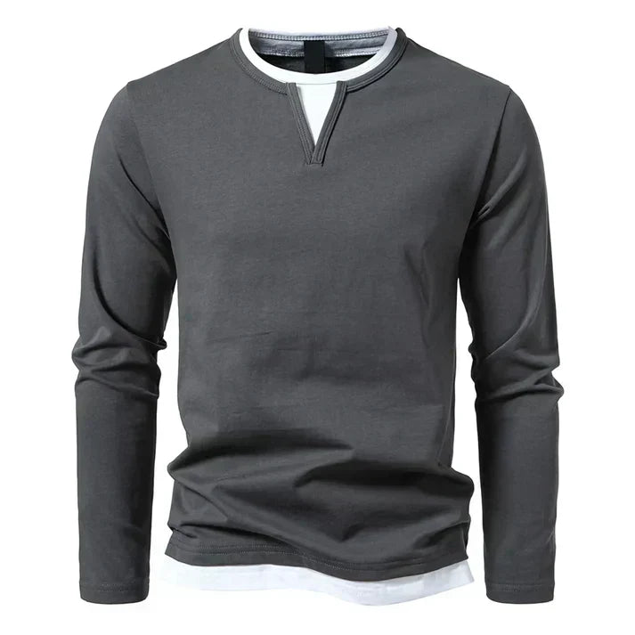 Alwin | Premium Langarmshirt aus gekämmter Baumwolle