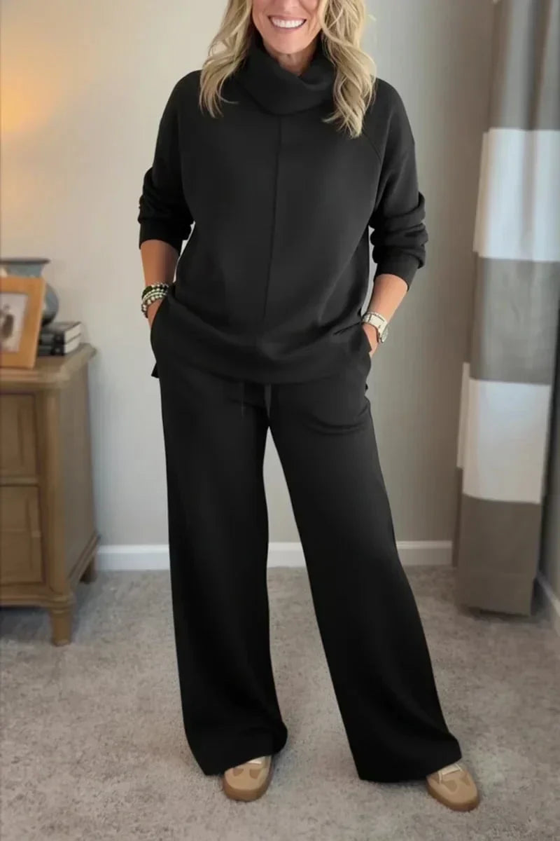 Quinn – Lässiges Turtleneck-Zweiteiler-Set