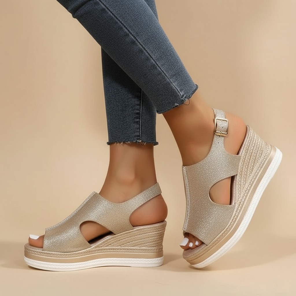 Ines | Entspannte Keil Sandalen