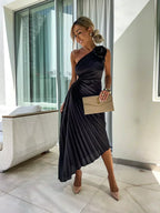 Eya™ | Elegantes Maxi-Kleid mit floralen Muster und einem Schulterträger