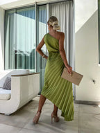 Eya™ | Elegantes Maxi-Kleid mit floralen Muster und einem Schulterträger