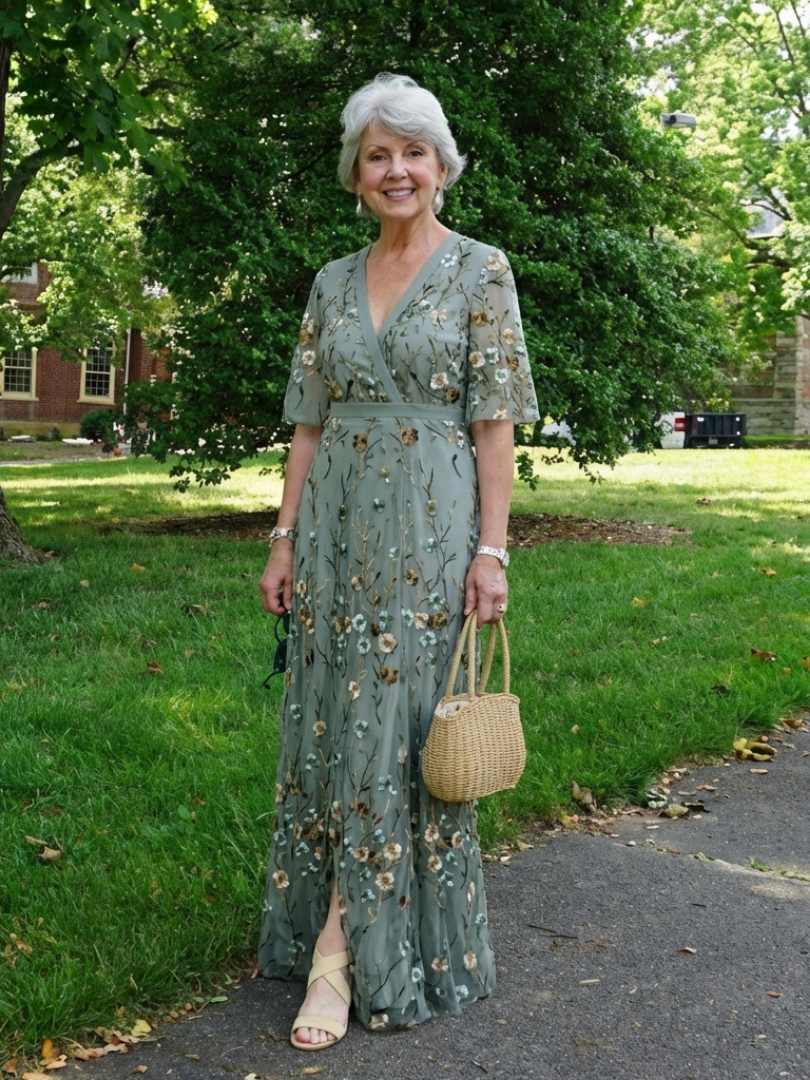 Evadne | Floral Maxikleid