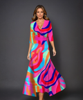 Chic Kleid mit Floral Druck