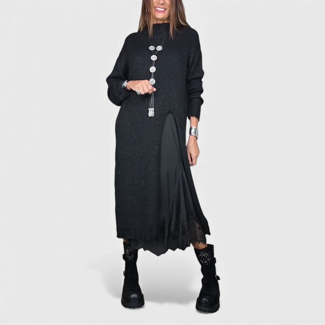 Portia – Elegantes Layered Sweater- und Kleid-Set