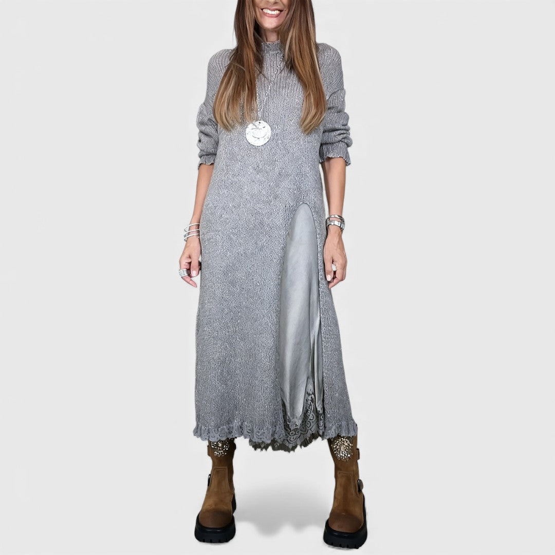 Portia – Elegantes Layered Sweater- und Kleid-Set