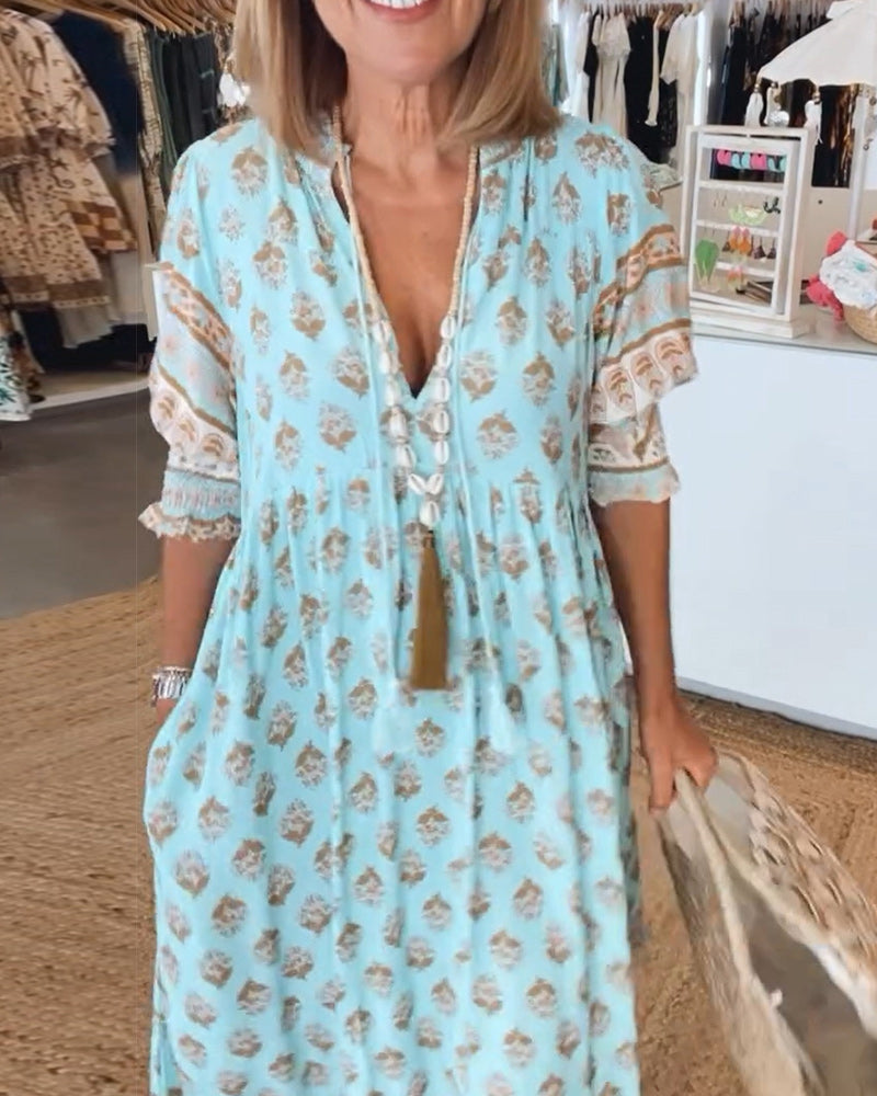 Jhasmine | Kleid mit langen Ärmeln