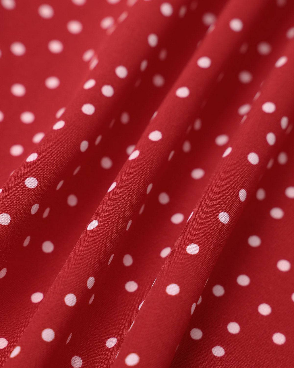Polka Dot Ruffled Wrap Dress