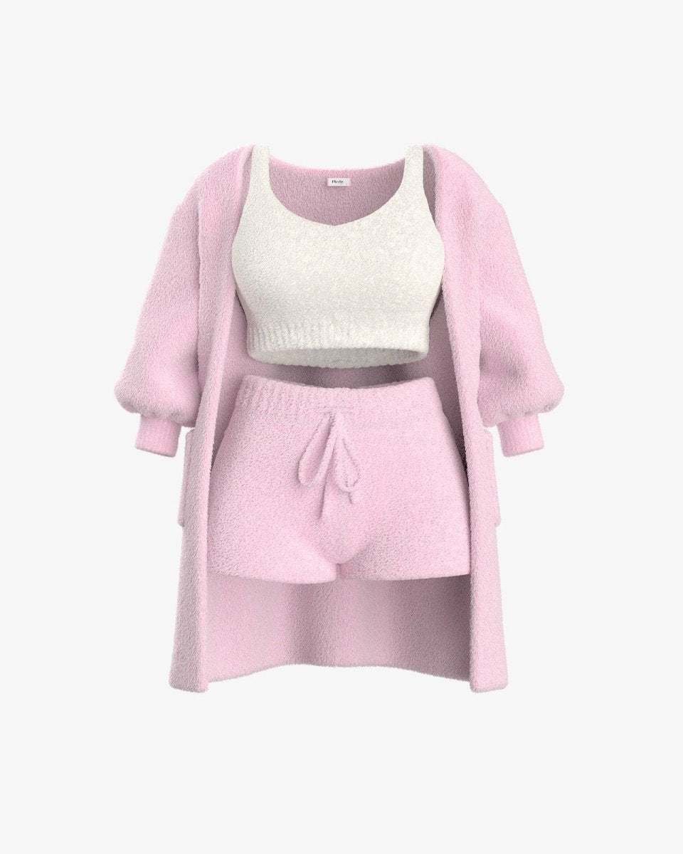 Tallulah – Bouclé Strick Pyjama Set