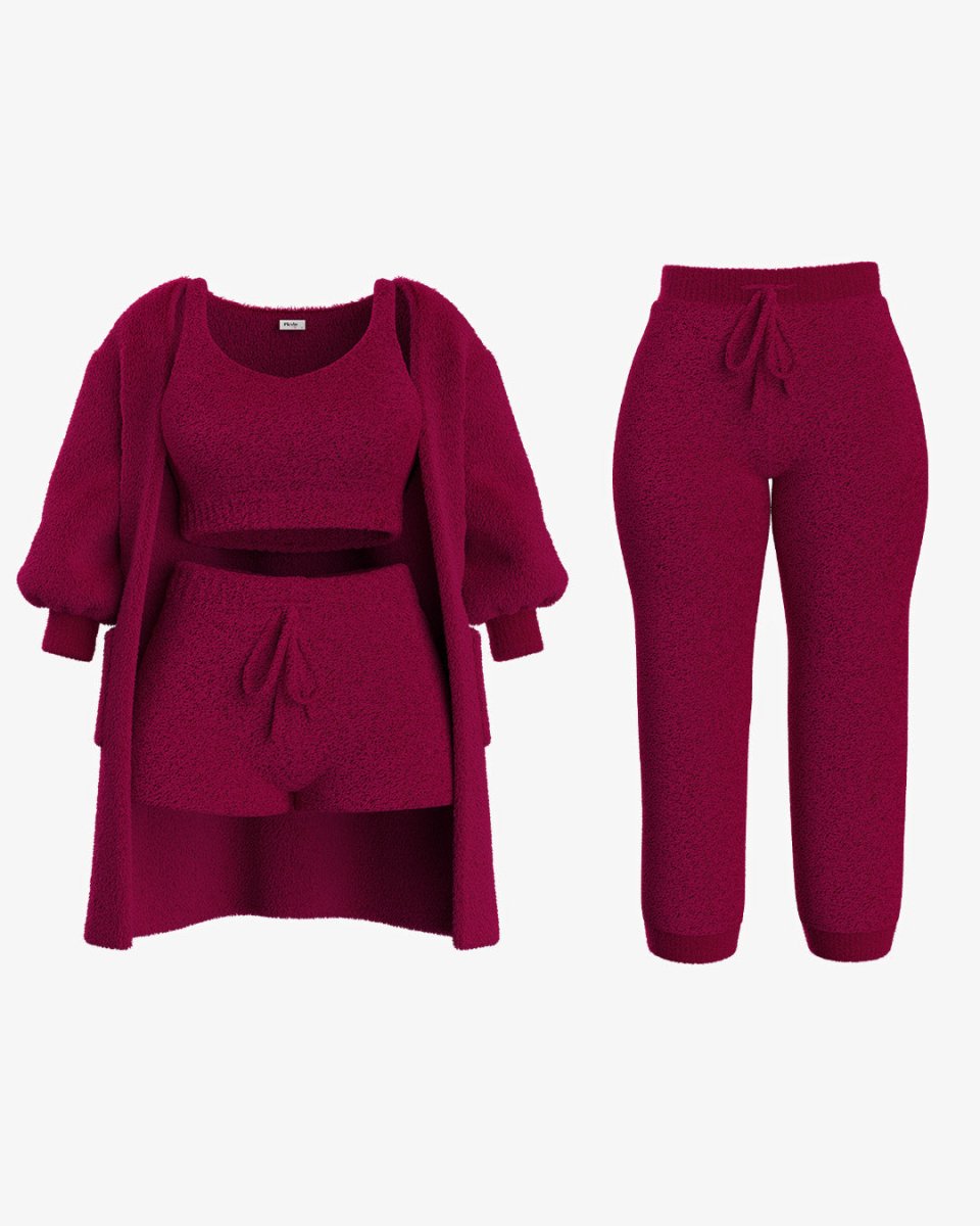 Tallulah – Bouclé Strick Pyjama Set