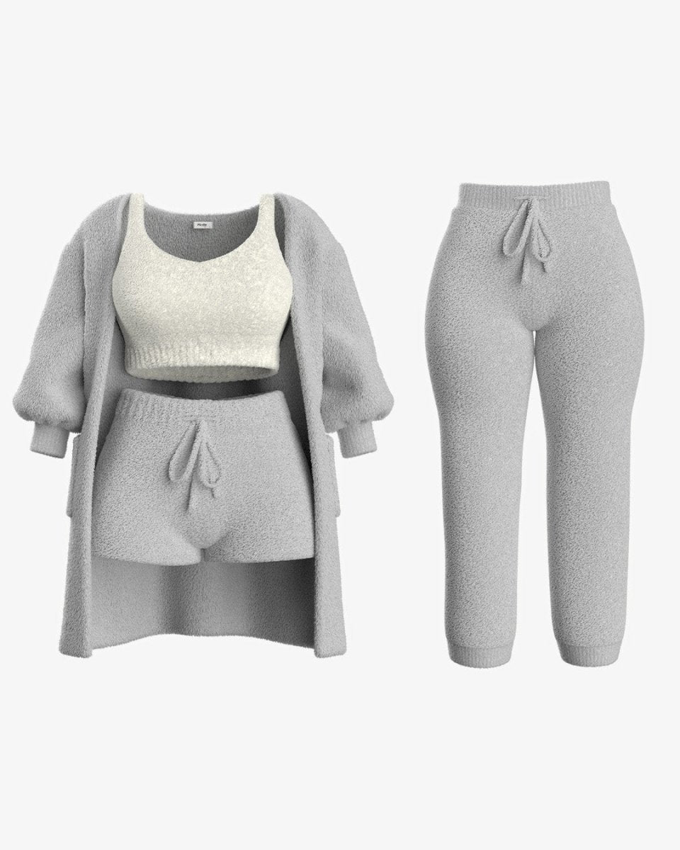 Tallulah – Bouclé Strick Pyjama Set