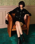 Argyle Cardigan and Mini Skirt Ensemble