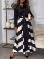 Maxikleid mit Streifen