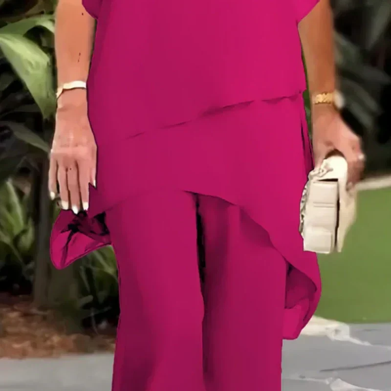 Saskia – Drapiertes Zweiteiliges Palazzo-Set