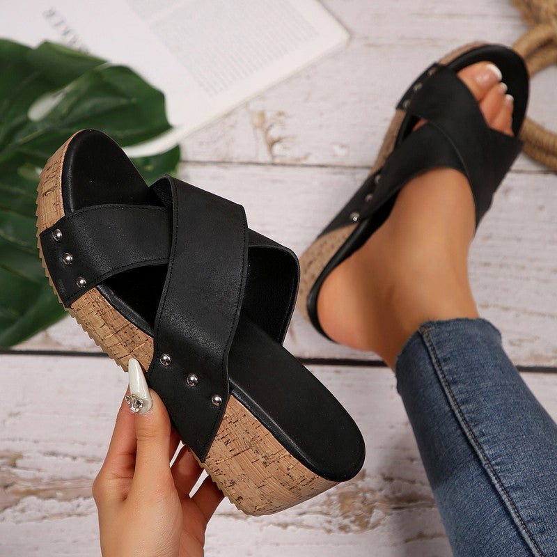 Mila | Boho Wedge Sandalen