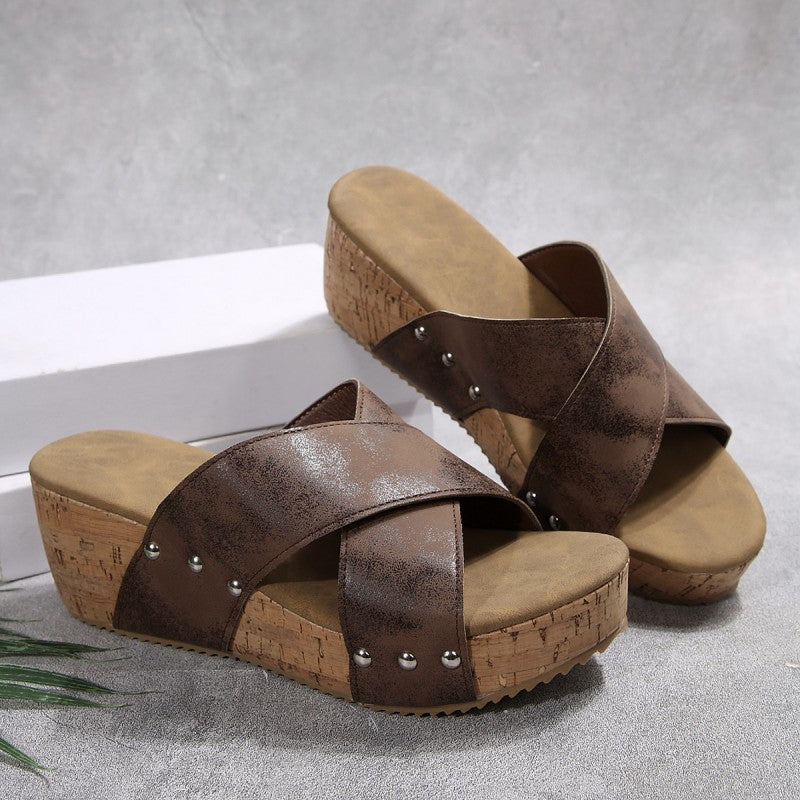 Mila | Boho Wedge Sandalen
