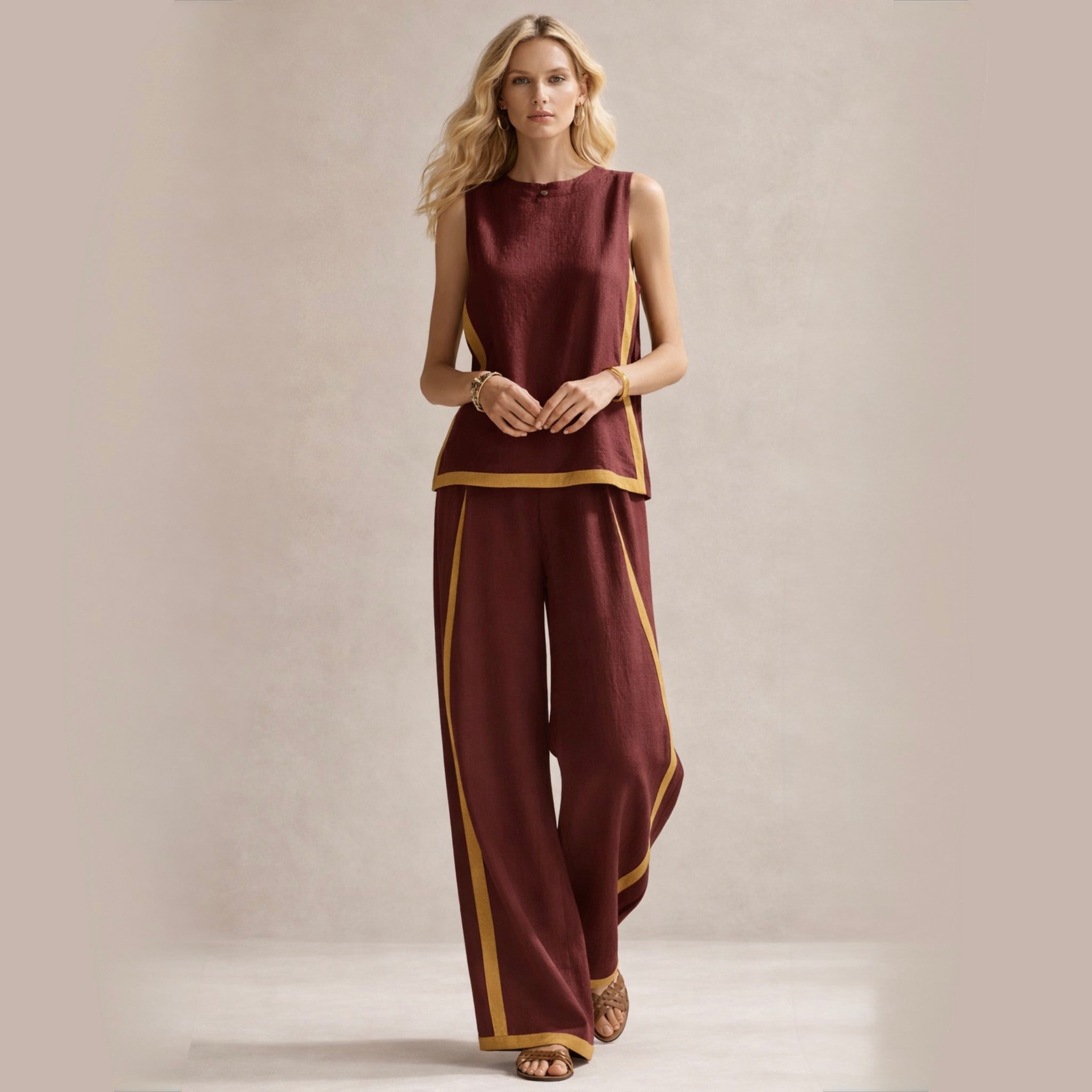 Sophie | Elegantes Set Mit Weiten Beinen
