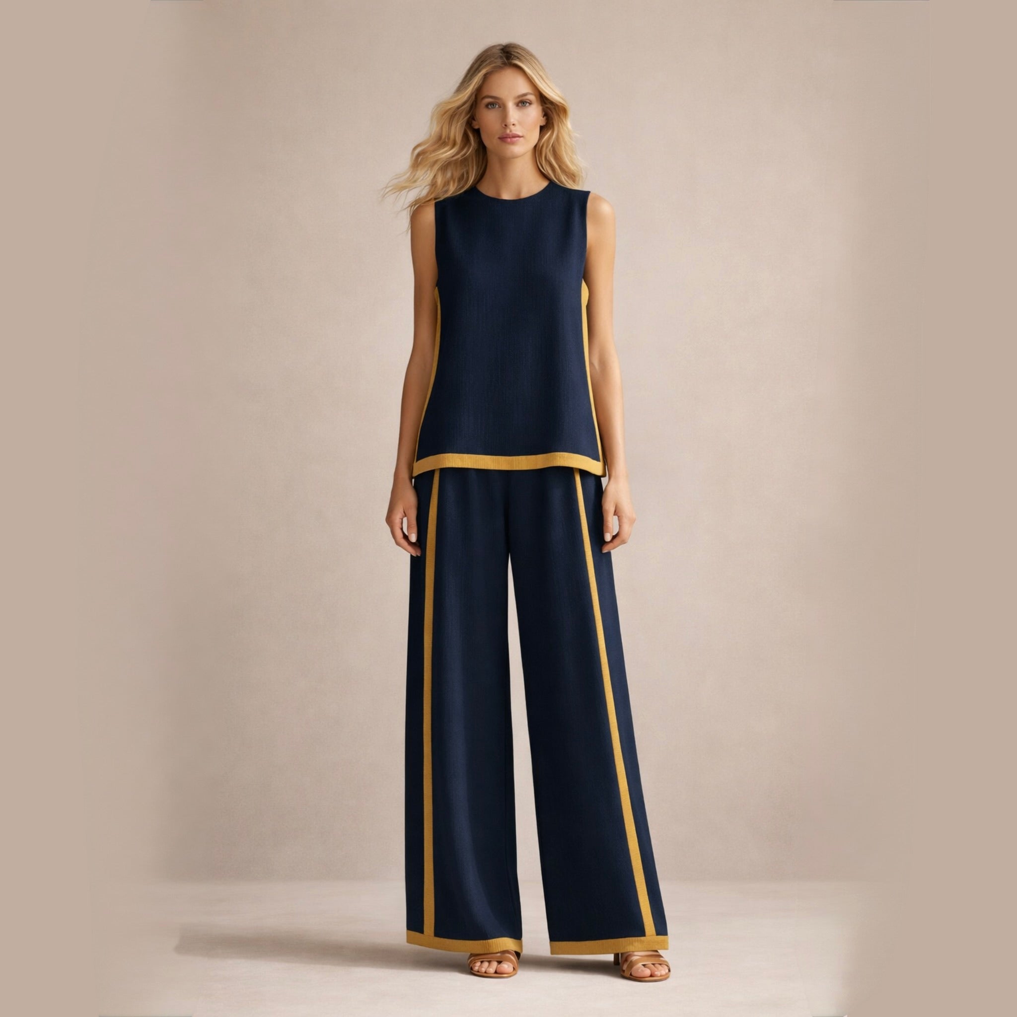 Sophie | Elegantes Set Mit Weiten Beinen