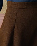 Classic High-Waisted Tweed Skirt