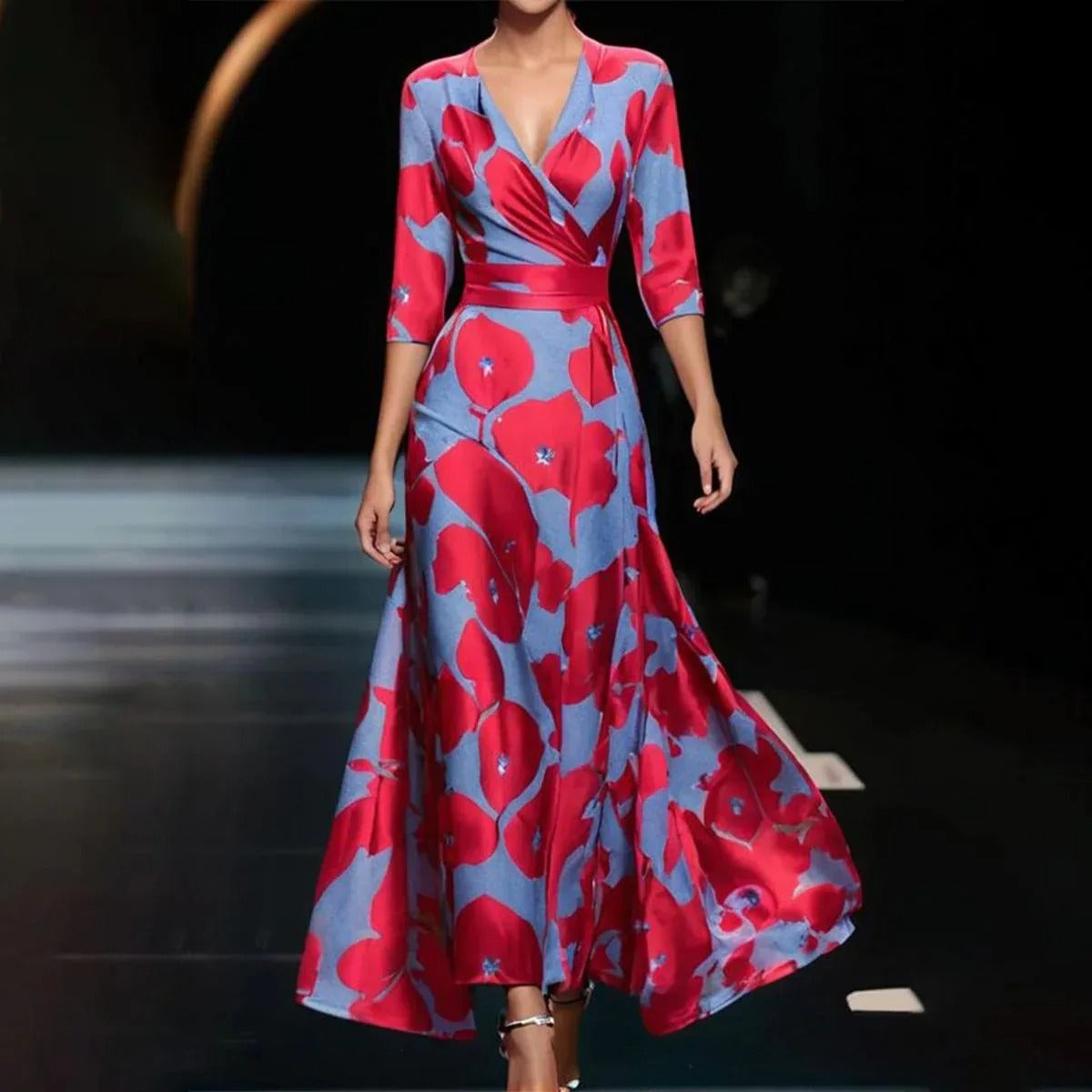 Chic Kleid mit Floral Druck