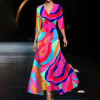 Chic Kleid mit Floral Druck