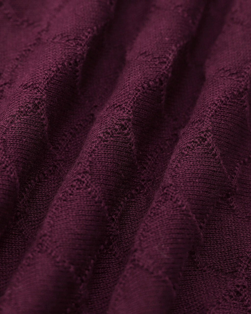 Knitted Tee with Purple Pearl Buttons