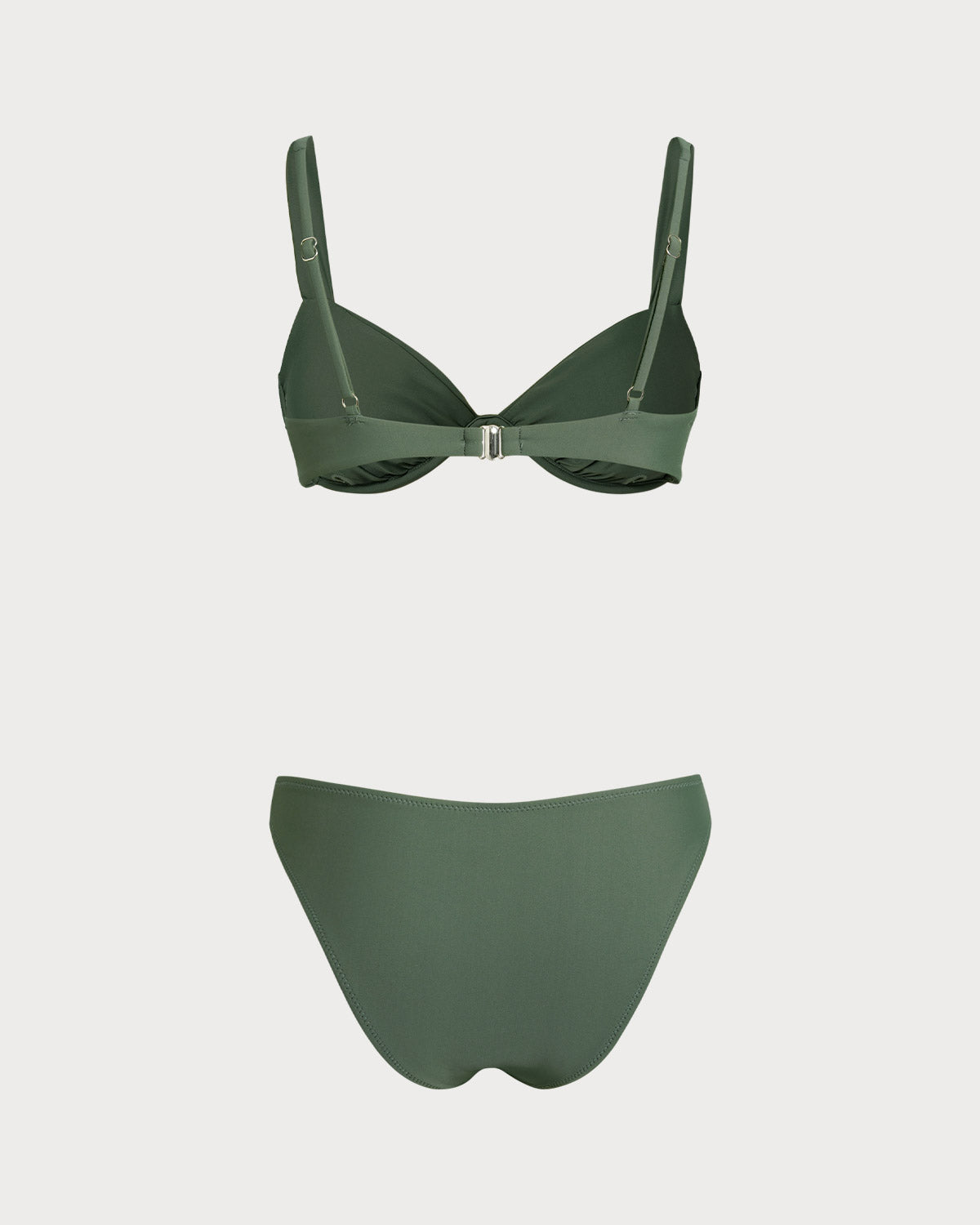 Army Green Underwire Bikini Set