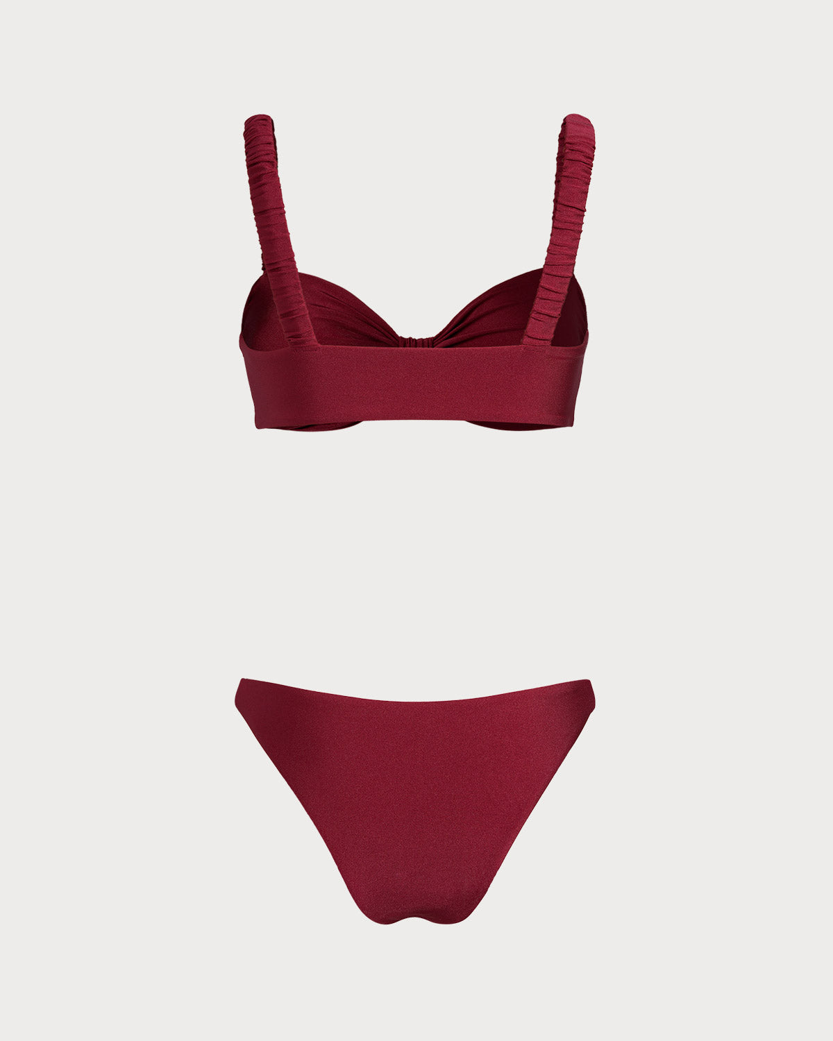 Crimson Bralette Bikini Sets