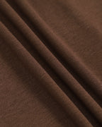 Women's Ruched Knit Midi Dress in Coffee