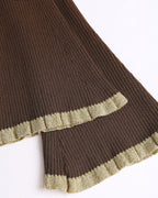 Chocolate Brown Button-Up Bodycon Sweater Dress