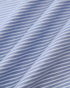 Striped Blue Mini Dress with Button Details