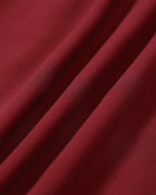Sheer Red Mock Neck Mini Dress