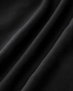 Chiffon Maxi Dress with Black Sweetheart Neckline