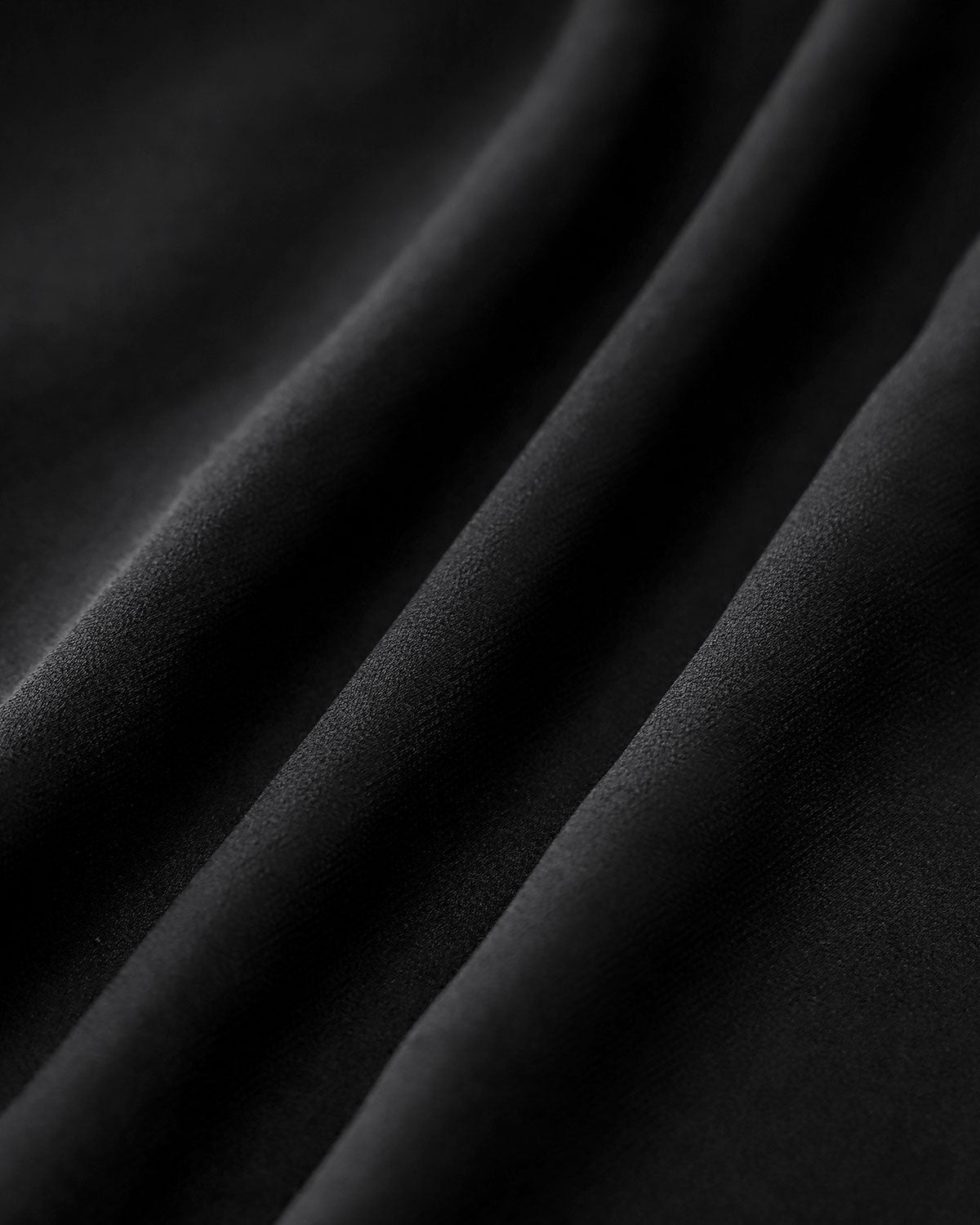 Chiffon Maxi Dress with Black Sweetheart Neckline