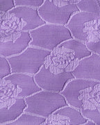 Textured Bandeau Bikini Set in Purple Floral Design