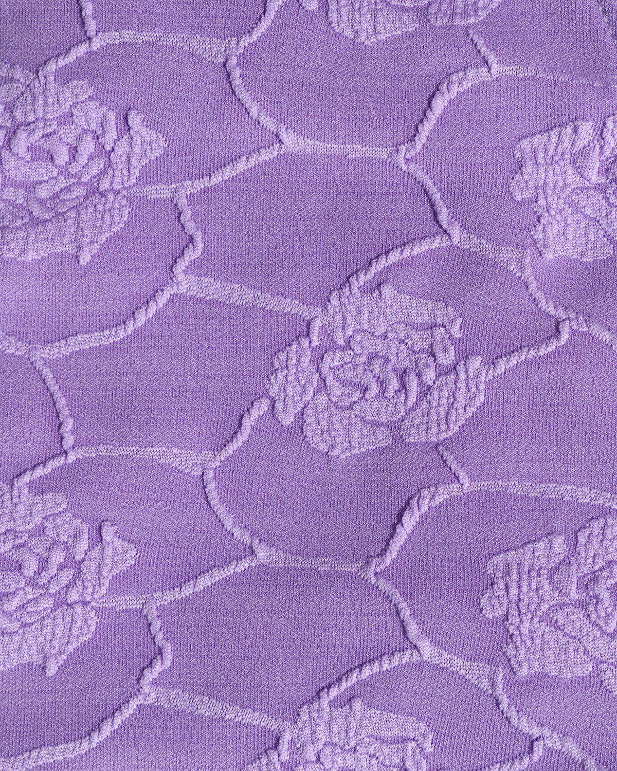 Textured Bandeau Bikini Set in Purple Floral Design