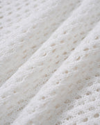 White Drawstring Beach Cover-Up