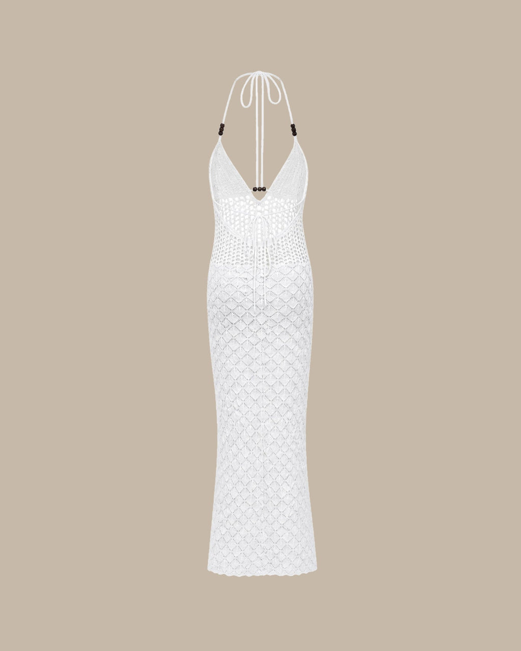 White Knit Halter Cover-Up