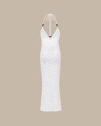 White Knit Halter Cover-Up