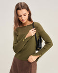 Translucent Green Knit T-Shirt