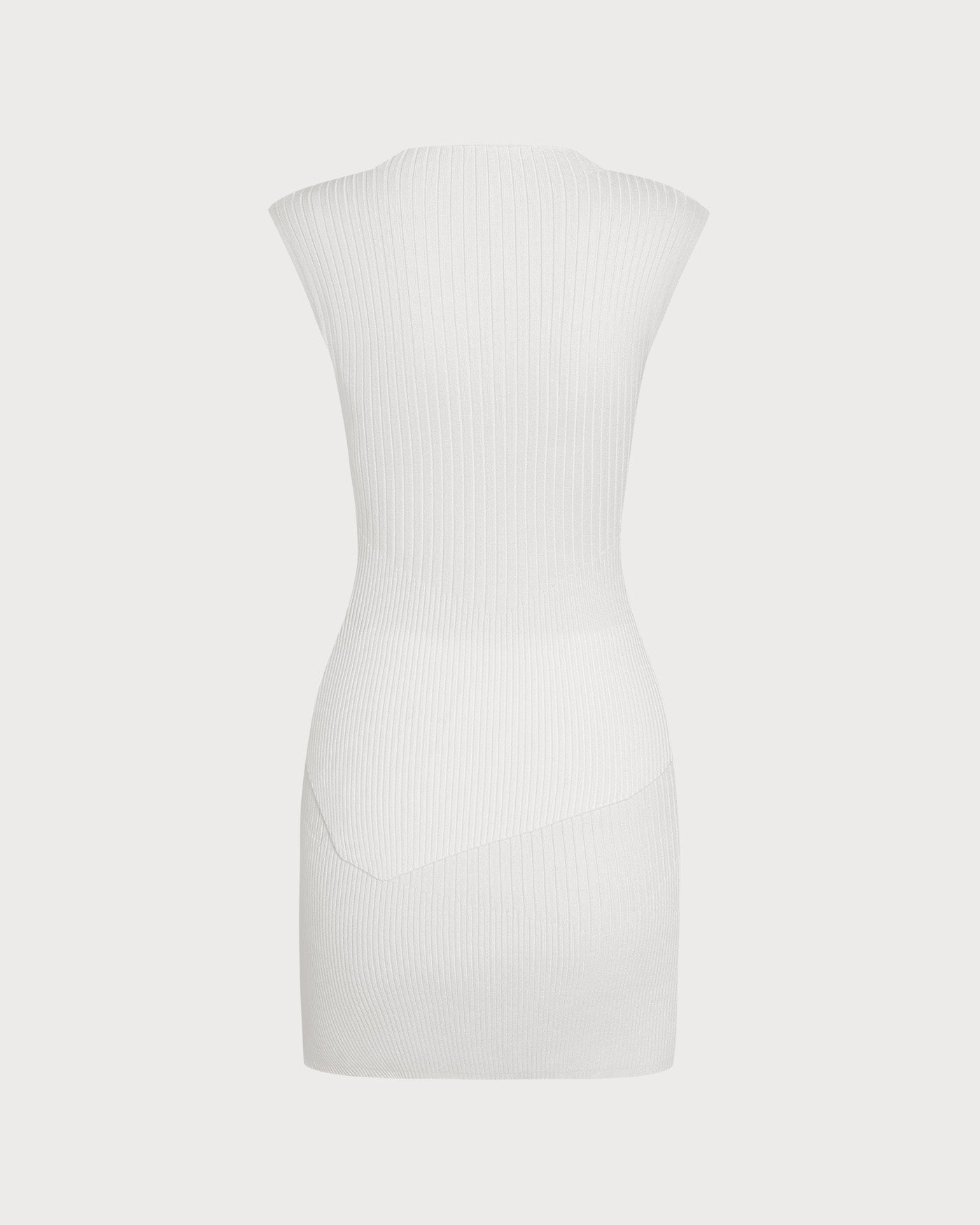 Off-White Textured Turtle Neck Two-Piece Outfit