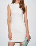 Off-White Textured Turtle Neck Two-Piece Outfit
